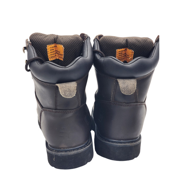 Work Master Boots Mens 9M Leather Workwear Steel Toe Durable Industrial Safety - Picture 4 of 14